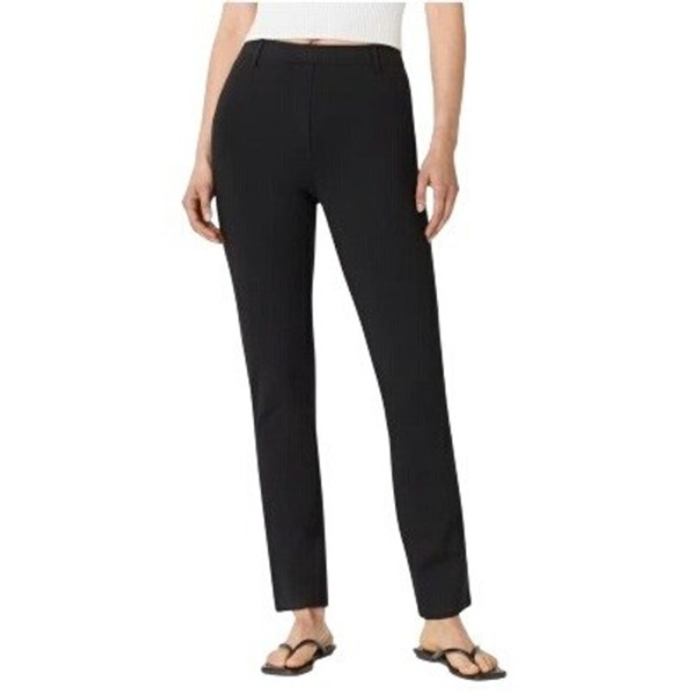 Quince Womens Ultra Stretch Ponte Straight Leg Pant Black‎ M